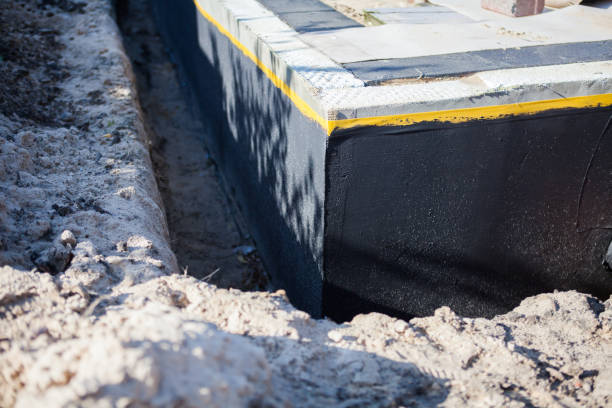 Residential Waterproofing installation at a Kensington, MD home by SJ Waterproofing Pros