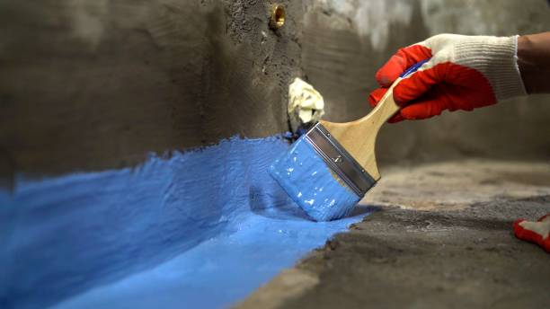 Commercial Waterproofing project at a Kensington, MD business property by SJ Waterproofing Pros